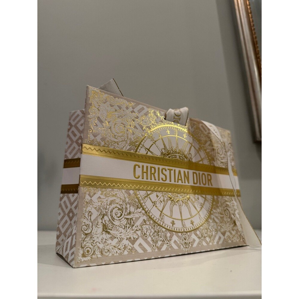 DIOR Gold & White Gift Bag - Small size - Picture 2 of 6